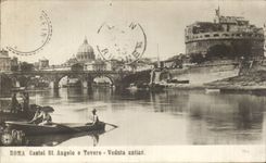 Antica del St Angel E Teverre Veduta de la casa de senorio de CPA Italia Italia