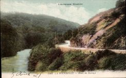 CPA Bourboule Road of the stopping