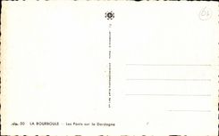 CPA Bourboule bridges on the Dordogne