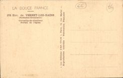 CPA Surroundings of Vernet les Bains Gate of church