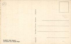 CPA Biarritz Les rochers de la grande plage