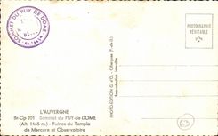 CPA Auvergne Summit of Puy de Dome