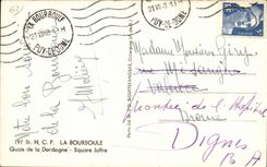 CPA Auvergne Bourboule Quays of the Dordogne Joffre Public garden