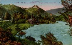 CPA Auvergne Surroundings of Issoire Falls of Allier in Rbeyre