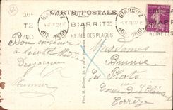 CPA Biarritz La plage Miramar Hotel Miramar Hotel du palais