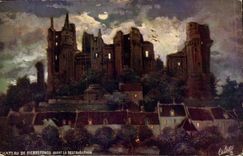 Castillo de CPA de Pierrefonds antes de la restauracion