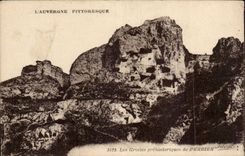 CPA Auvergne prehistoric caves of Perrier