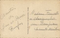 CPA the Rock on Yon the place and Statue of Napoleon