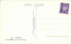 CPSM Biarritz La villa Belza par gros temps