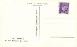 CPSM Biarritz La villa Belza par gros temps