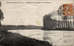 CPA Bray on the Seine Way of the old man Mouy island penancier