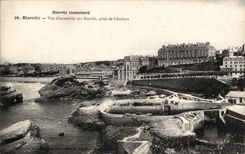CPA Biarritz Vue d ensemble sur Biarritz prise de l abbaye