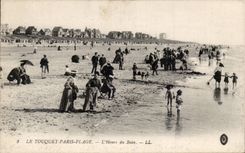 Hora de la playa de CPA Touquet Paris del bano
