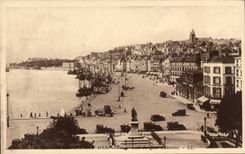 CPA Boulogne on Sea View of the Gambetta quay