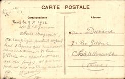 CPA Compiegne el castillo de Chambre tiene que colocar el emperador