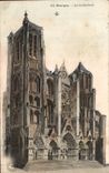 CPA Bourges la catedral