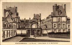 CPA Fontainebleau the palate Court Henri IV and baptistry