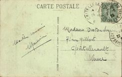 CPA picturesque Besancon les Bains Valley of Casamene Doubs island Malpas the citadel and road of Lyon