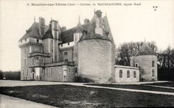 CPA Moulins on Yevre Chaetau de Maubranches frontage Northern