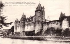 CPA Josselin Le chateau Les bords de l Oust
