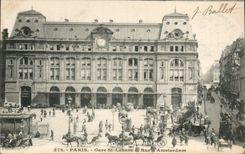 CPA Paris Parks St Lazare and street Amsterdam