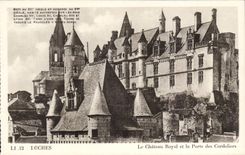 CPA Loaches royal Castle and the door of Cordeliers