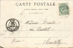 CPA Castle of Tanlay taken has flight bird