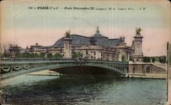 CPA Paris Bridge Alexandre III