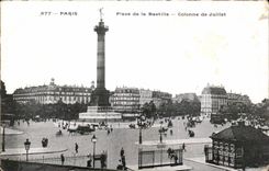 CPA Paris places Bastille Column of July