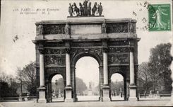 CPA Paris Arc de triomphe du Carrousel