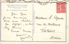 CPA Paris Un coucher de soleil sur la Seine 