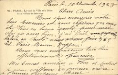 CPA Paris Hotel de la ville et la Seine 