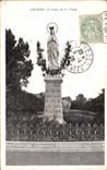 CPA Lourdes Statue of the virgin
