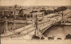 CPA Paris Bridge Alexandre III