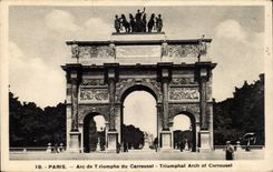 CPA Paris Arc de triomphe du Carrousel 