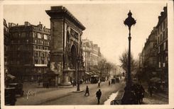 CPA Paris the door St Denis and grand boulevards