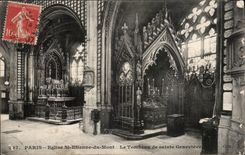 CPA Paris Church Sainte Etienne of the Mount the tomb of Sainte Genevieve