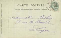 CPA Paris Portail lateral sud de l eglise Notre Dame