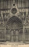 CPA Paris Notre Dame Portail lateral sud 