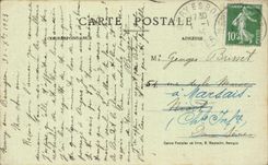 CPA Neuvy on Barangeon watches for It southern frontage