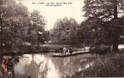CPA Lyon the park of the head gold landing stage