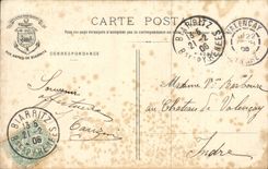 CPA Biarritz Le port Vieux pendant les tempetes