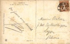 CPA Biarritz Le bain de soleil au Port Vieux 