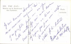 CPA Pau Assembled on the boulevard of the Pyrenees