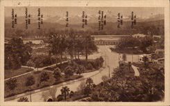 CPA Pau Train station and chains it of the Pyrenees