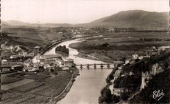 CPA Behobie Bidassoa the international bridge and Behobia