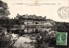 CPA Chinon the castle and edges of Vienna