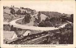 CPA thermal Route Auvergne of the Mount Gilds has Saint Nectary the great turning on the brook of Diane