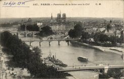 CPA Paris Panorama de la Seine vers la Cite