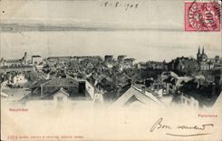 Swiss CPA Neuchatel Panorama